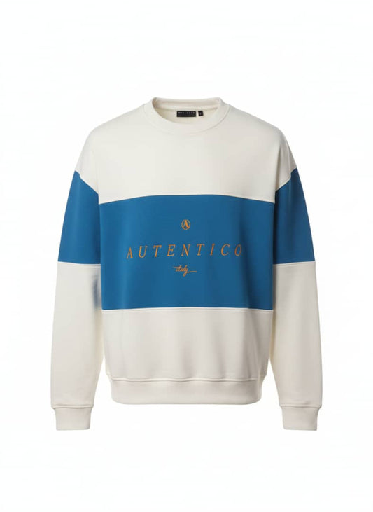 Oversized Sweatshirt in Colour Block Multi
