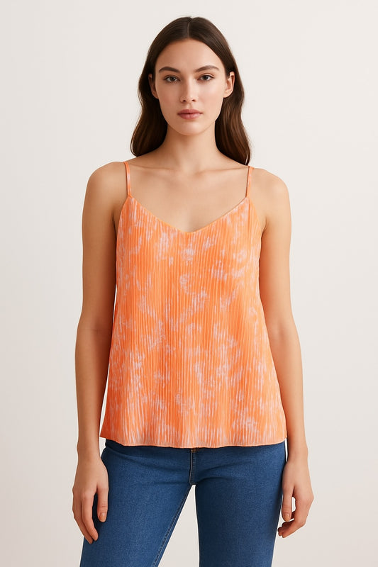 Neon Print PLISSE Cami