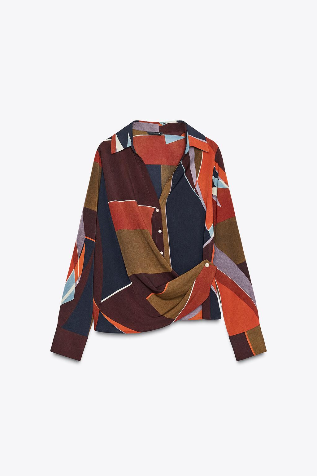 Print Wrap Top