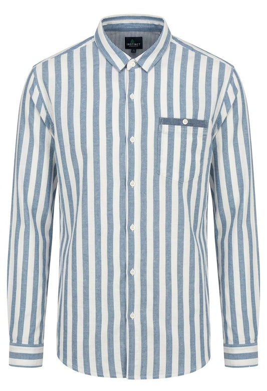 Stripe Linen Slim Fit Shirt