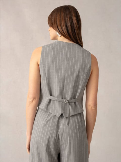 Ro&Zo Tailored Pinstripe Collection in Grey