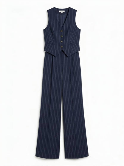 Tailored Pinstripe Collection in Navy