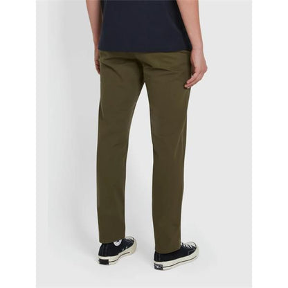 Elm Slim Fit Twill Chino Olive Green
