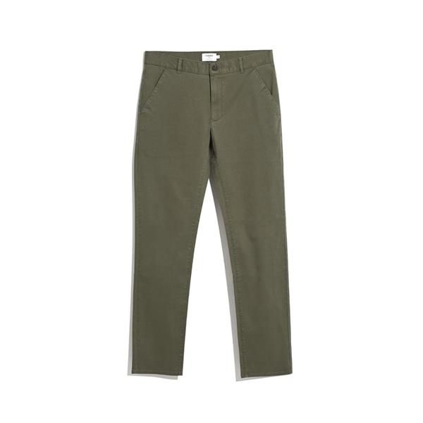 Elm Slim Fit Twill Chino Olive Green
