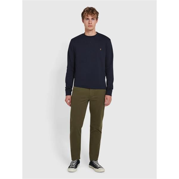 Elm Slim Fit Twill Chino Olive Green