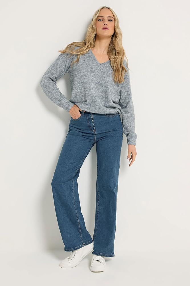 Long Tally Sally Blue Beau Wide Leg Jeans