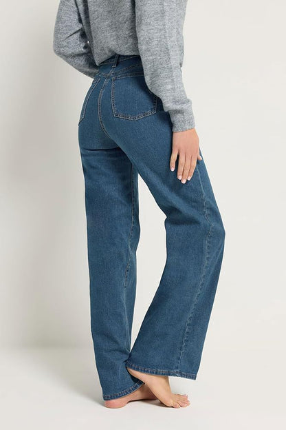 Long Tally Sally Blue Beau Wide Leg Jeans