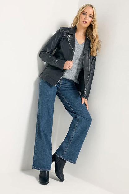 Long Tally Sally Blue Beau Wide Leg Jeans