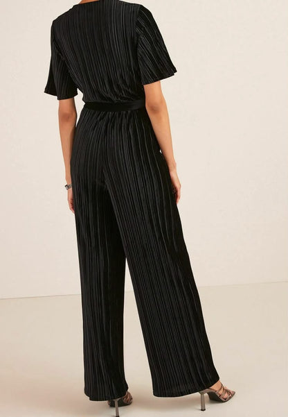 Tall Velvet Jumpsuit Black