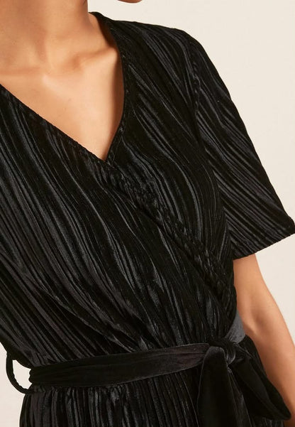 Tall Velvet Jumpsuit Black