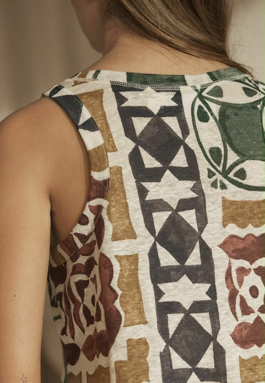 Geo Print Top Multi