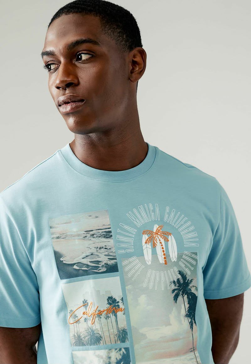 T-Shirt Imprime Blue