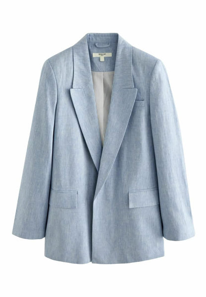 Linen Blazer Blue