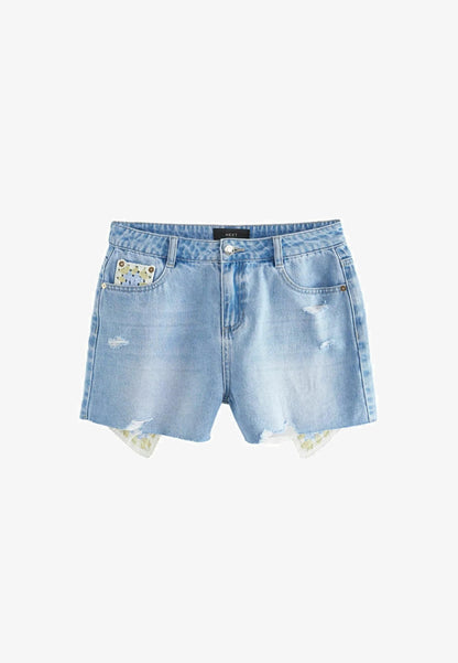 Denim Shorts - Mid Blue