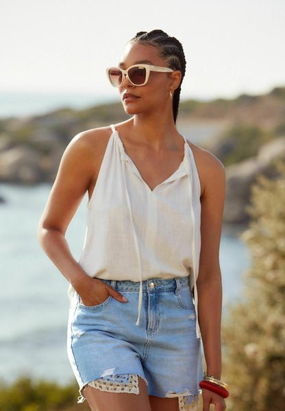 Denim Shorts - Mid Blue