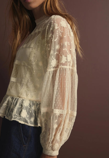 Regular Fit - Blouse Cream