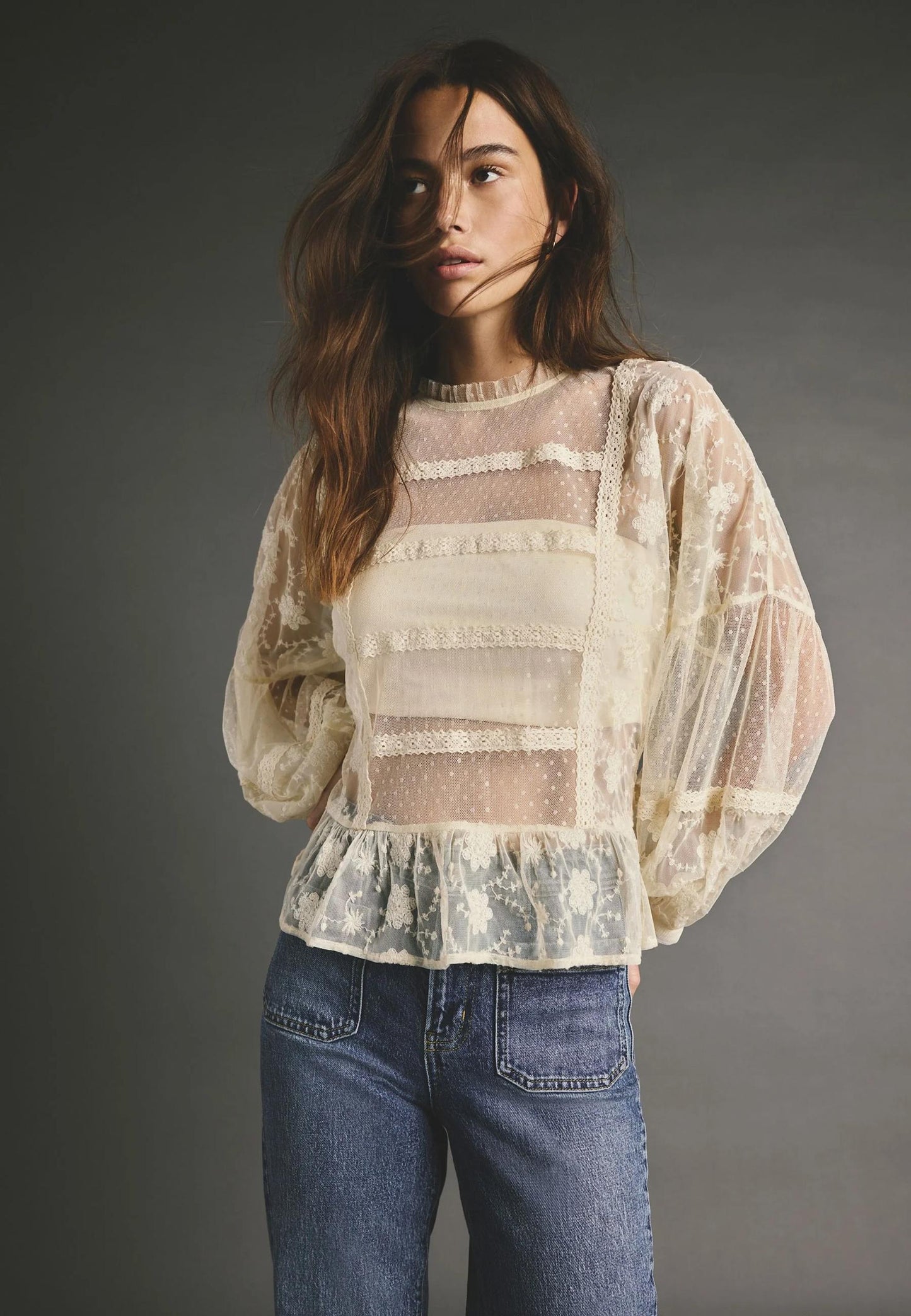 Regular Fit - Blouse Cream