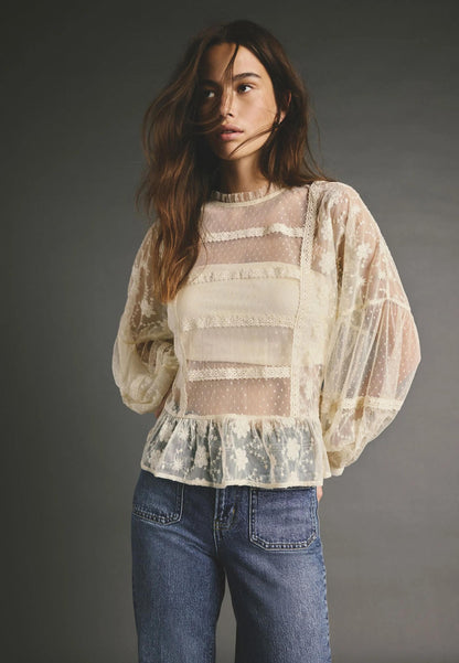 Regular Fit - Blouse Cream