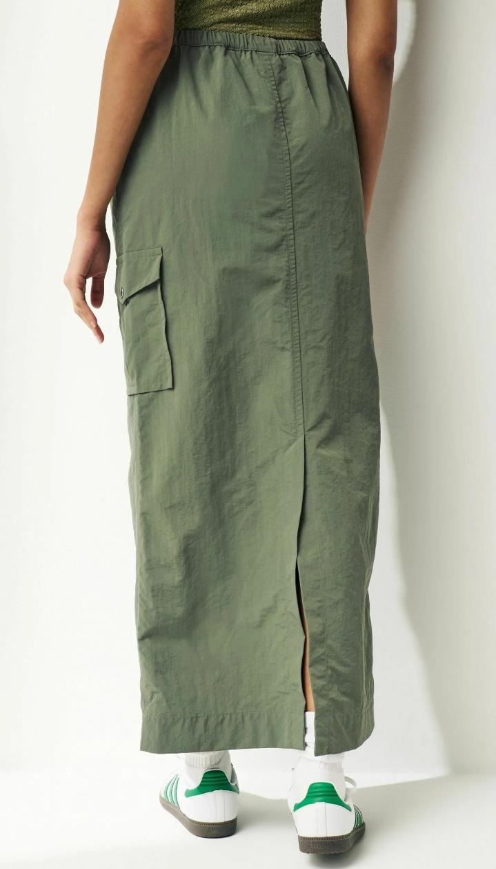 Cargo Maxi Skirt- Green