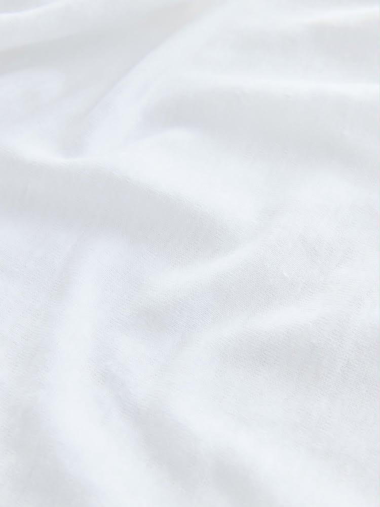 White N. Premium Linen Crew Neck T-Shirt