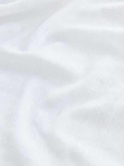 White N. Premium Linen Crew Neck T-Shirt