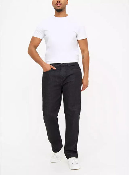 Black Straight Leg Denim Jean