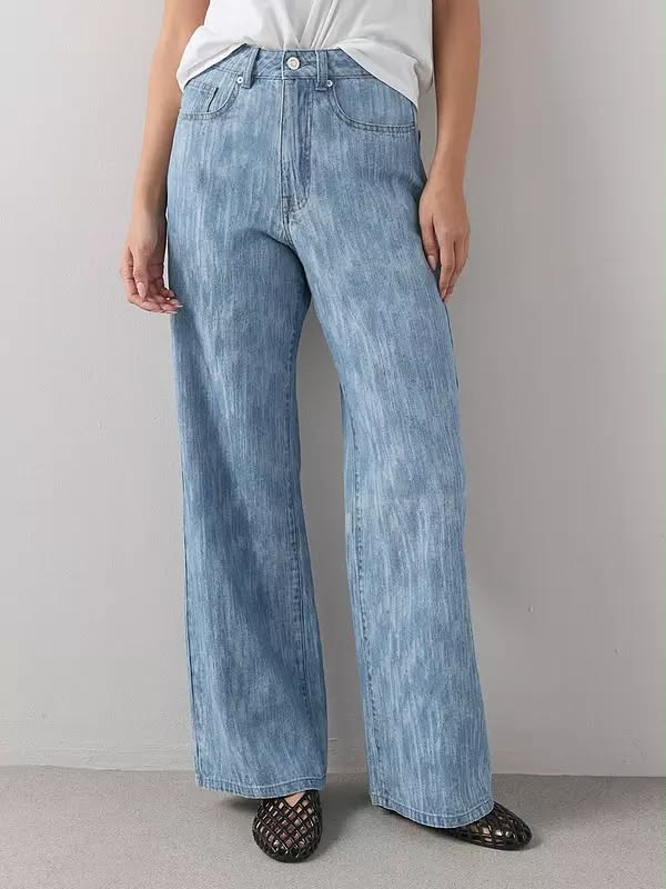 Denim Co-ord Wide Leg Jeans