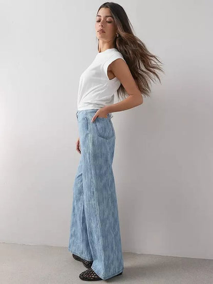 Denim Co-ord Wide Leg Jeans