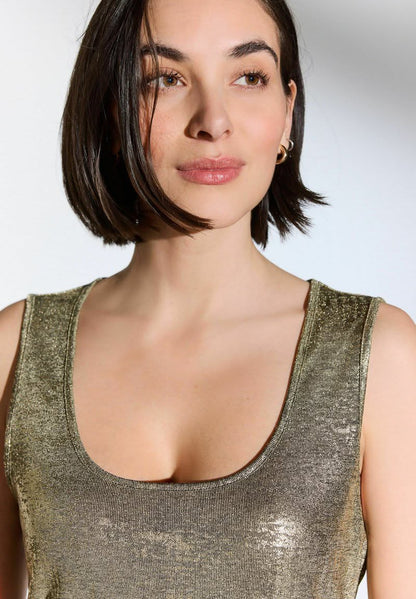 Scoop Regular Fit Top-Gold