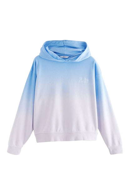 Ombre Hooded  Sweatshirt