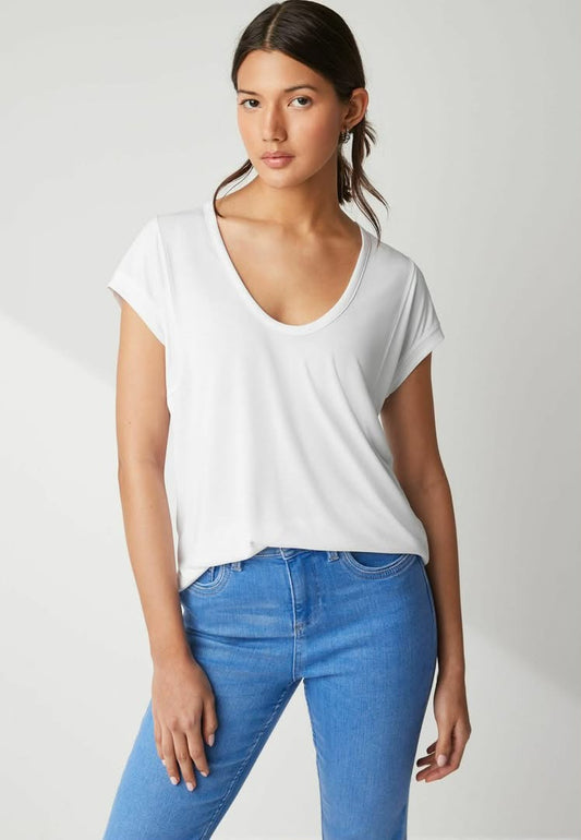 Premium Rich Scoop Neck - Regular Fit Basic T-Shirt