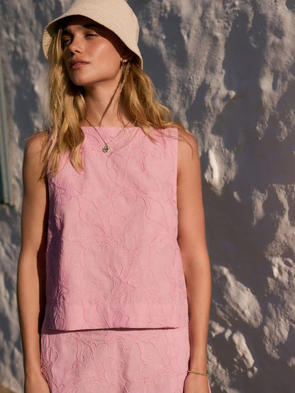 Pink Cornelli Shell Top