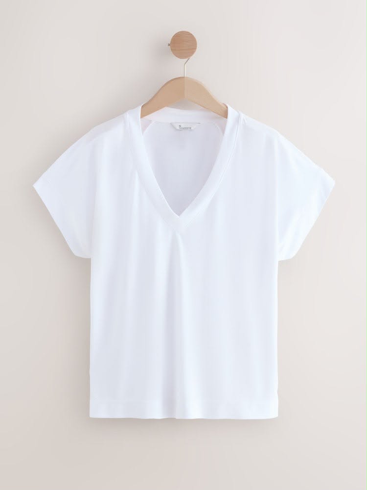V-Neck Modal Short Sleeve Top