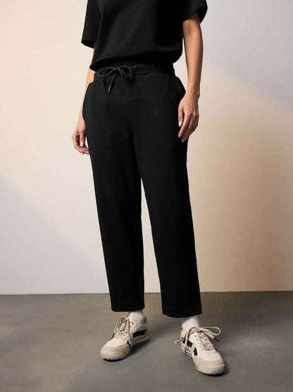 Black Premium Tapered Jersey Joggers