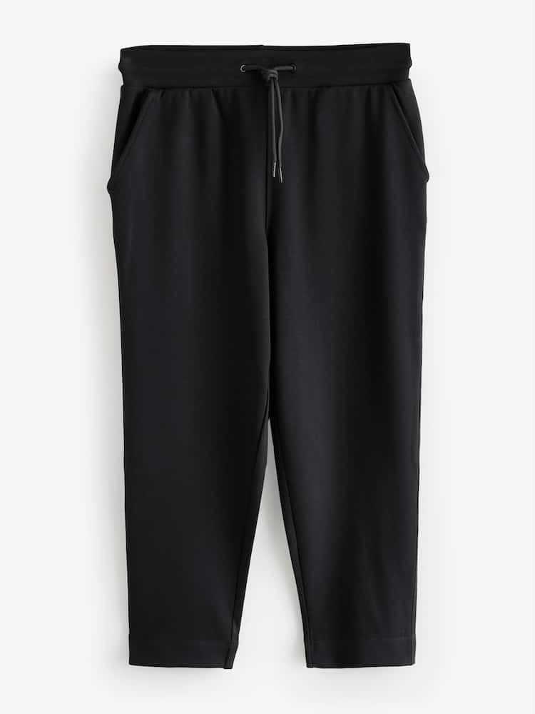 Black Premium Tapered Jersey Joggers