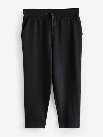 Black Premium Tapered Jersey Joggers