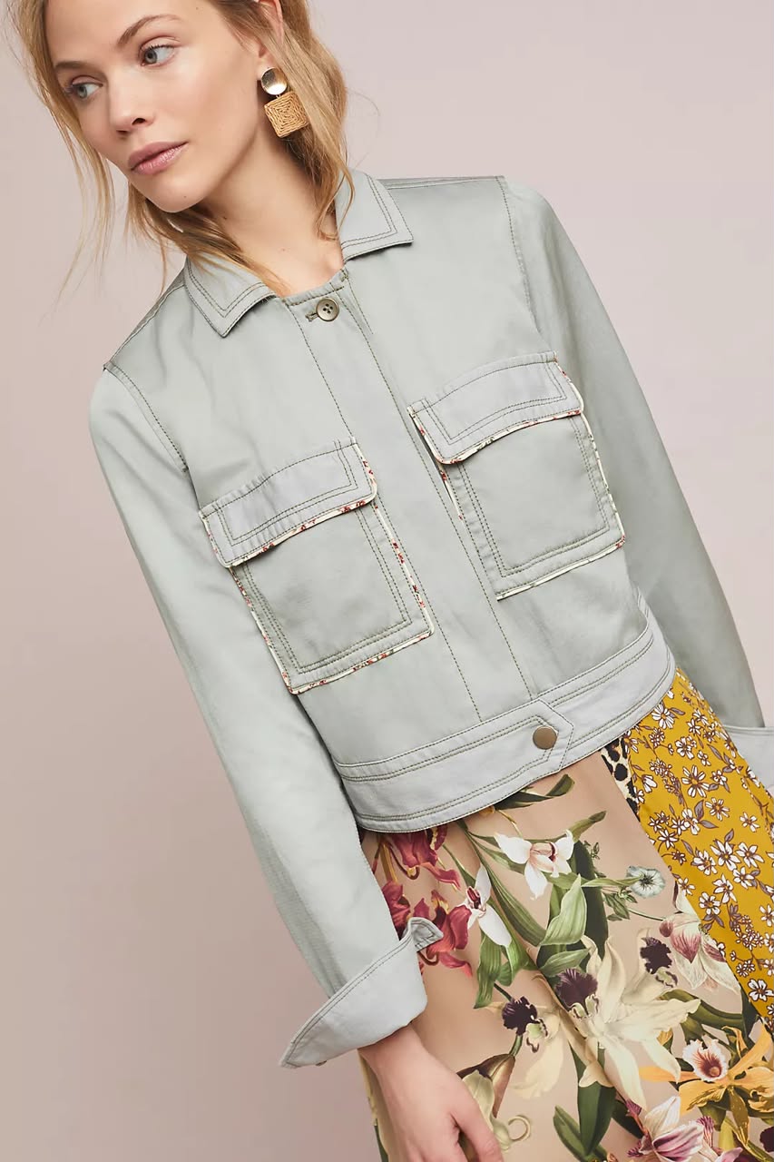 Piped Trucker Jacket