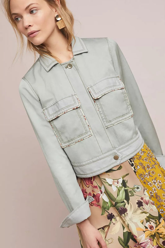 Piped Trucker Jacket