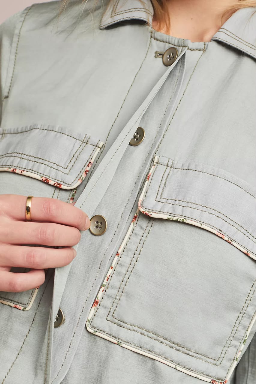 Piped Trucker Jacket