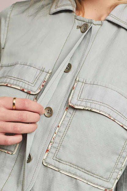 Piped Trucker Jacket