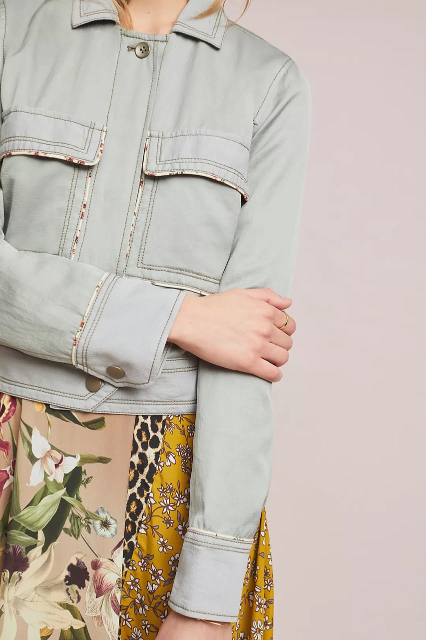 Piped Trucker Jacket
