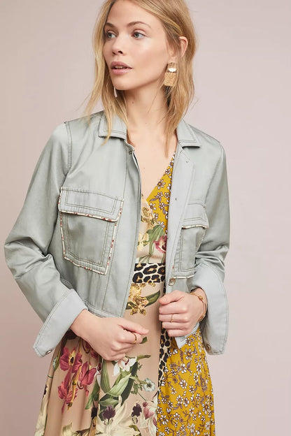 Piped Trucker Jacket