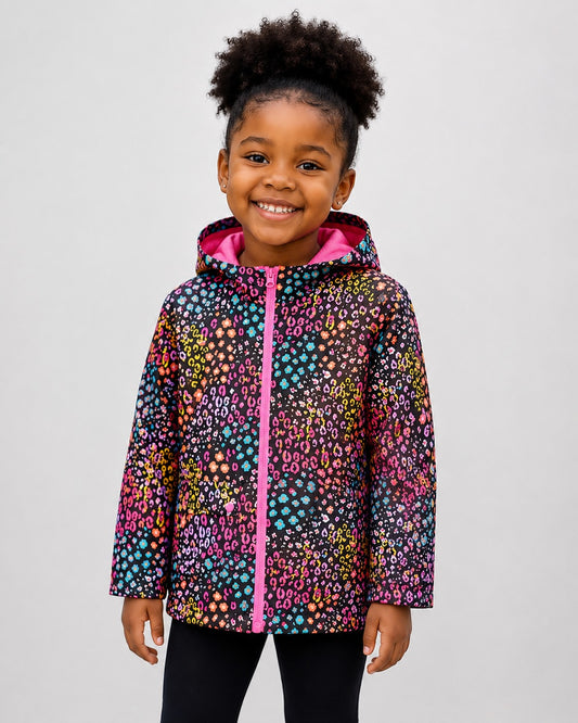 TU Kids Printed Zip-Through Hooded Outerwear
