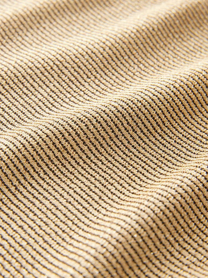 Regular Fit Racer Tank Gold Top