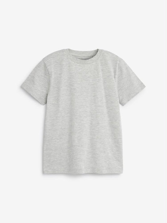 Grey Marl Regular Fit Short Sleeve T-Shirt