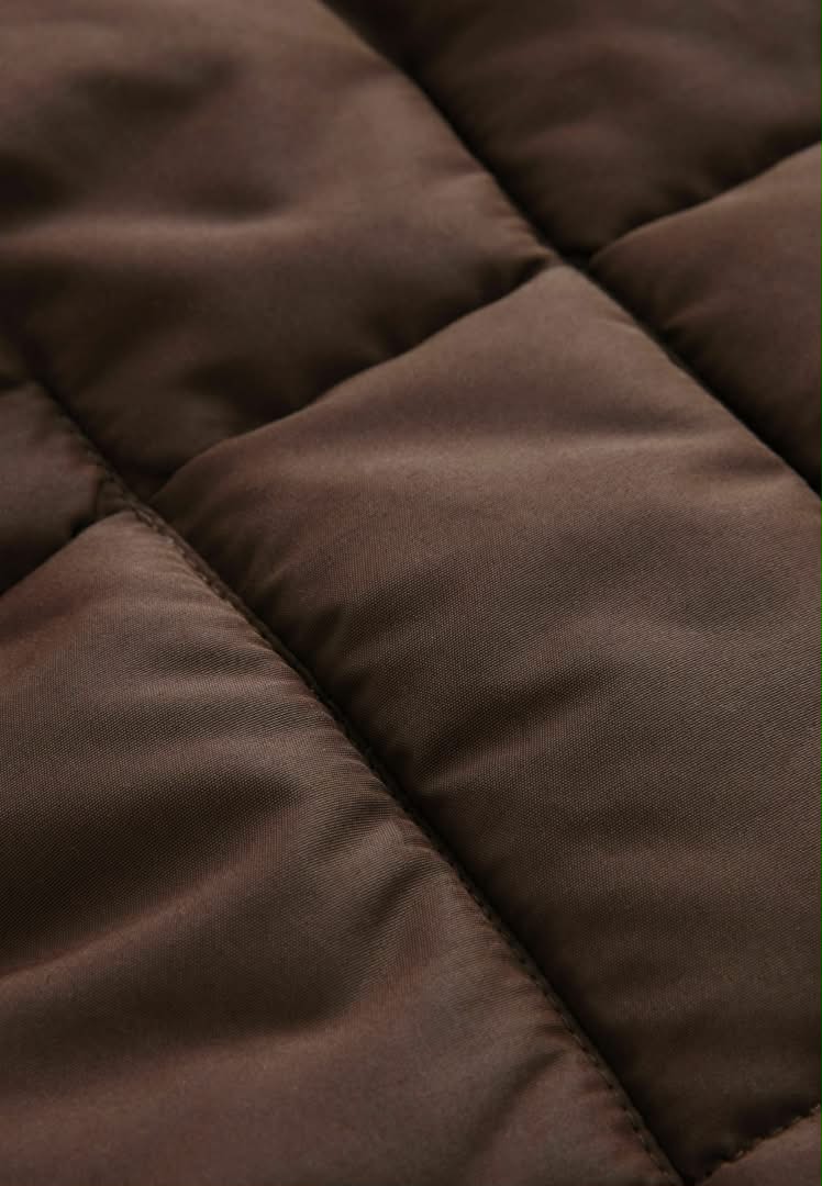 Regular Fit Winter Coat- Chocolate Brown