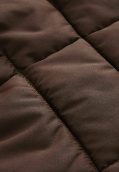 Regular Fit Winter Coat- Chocolate Brown