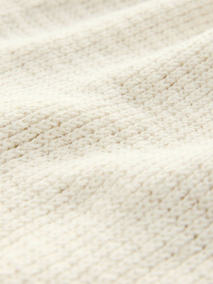 Cream Crochet Summer Shorts