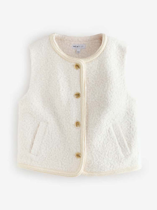 Cream Borg Gilet