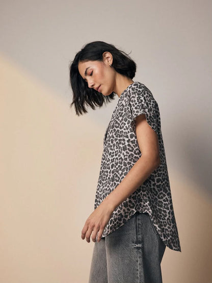 Next Relaxed Fit Animal Print Blouse